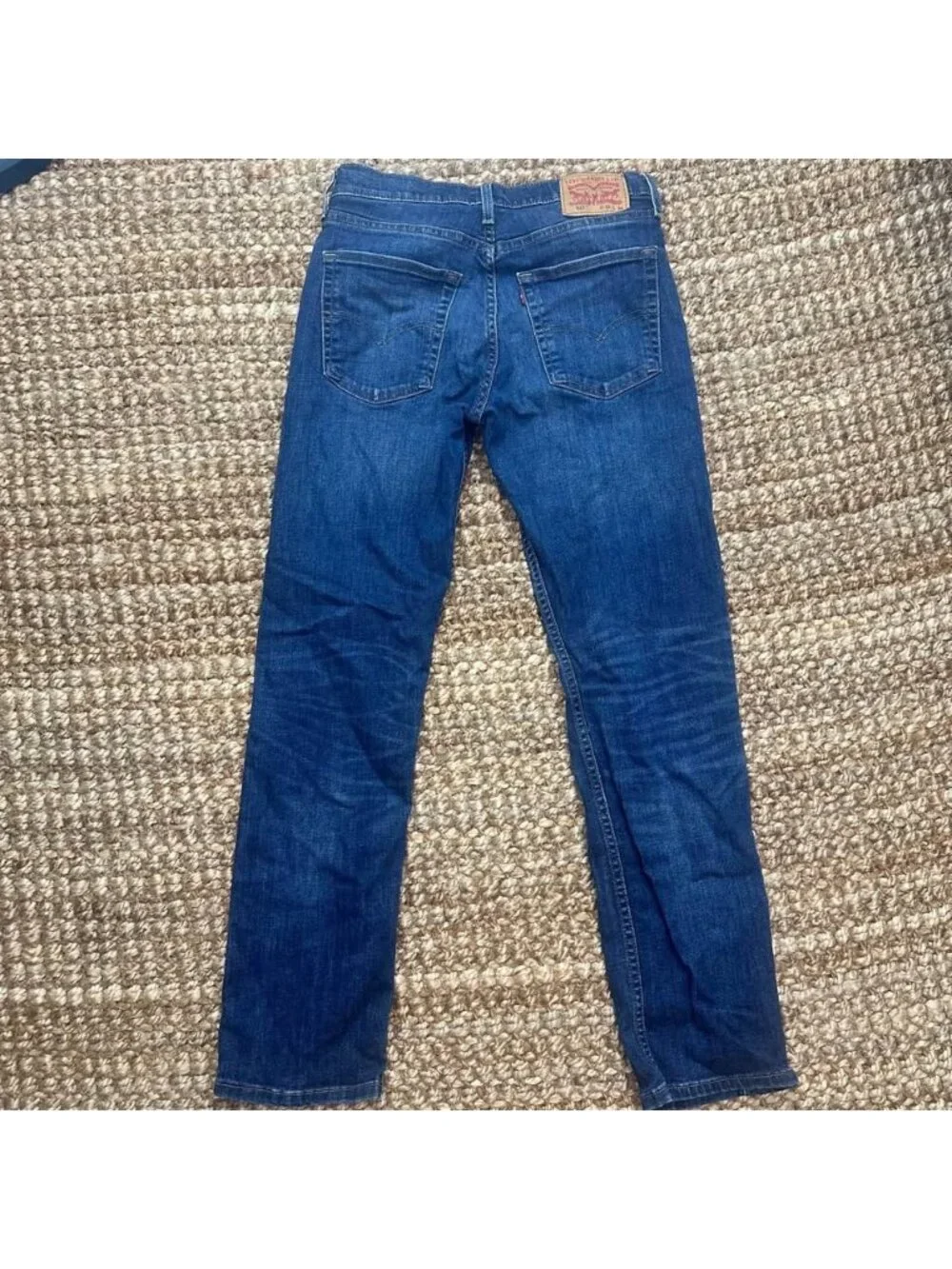 Levi's 513 Slim Straight Jeans Mens 31x32 Blue Denim Red Tab Medium Wash⁠